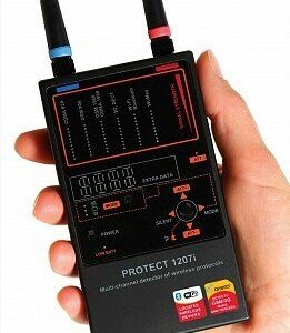 1207i Multi-Frequency RF Bug Detector CDMA, GSM, BLUETOOTH, WIMAX DD1207
